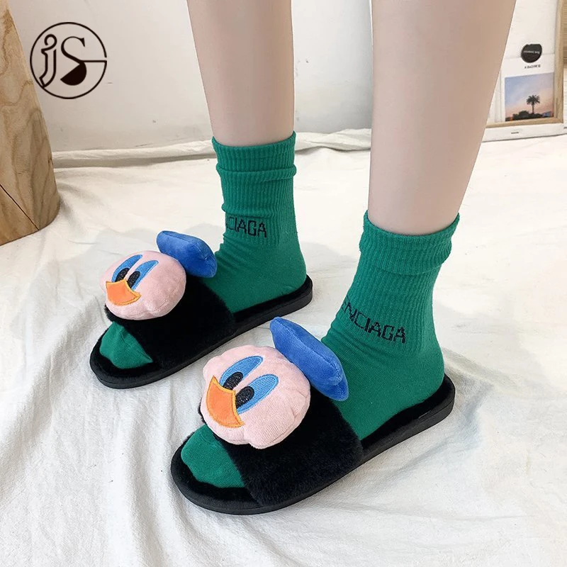 

Wholesale custom fluffy slippers fancy colorful women sandals fashion trend light weight slippers, Picture