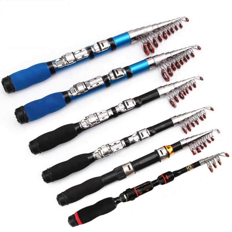 

JETSHARK Spinning Carbon Fish Hand Fishingpole Sea Rod Ocean Rod Fishing Pole Mini Portable Telescopic Fishing Rod