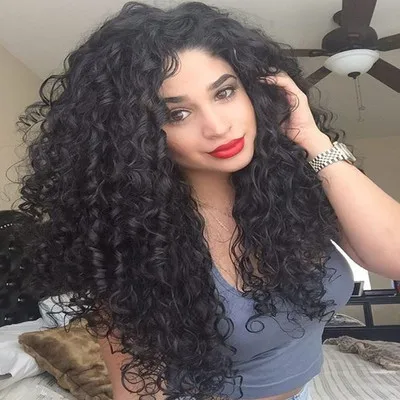 

New promotion lace front wigs afro caps 22inch 220g long curly hair synthetic hair wigs