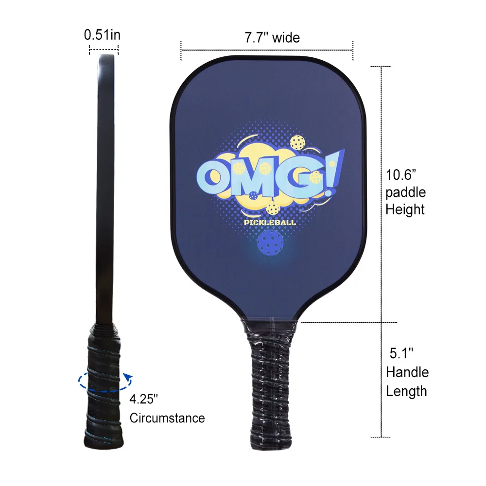 
Light weight custom pickleball paddle set carbon fiber pickleball paddle Graphite Carbon Fiber Face 