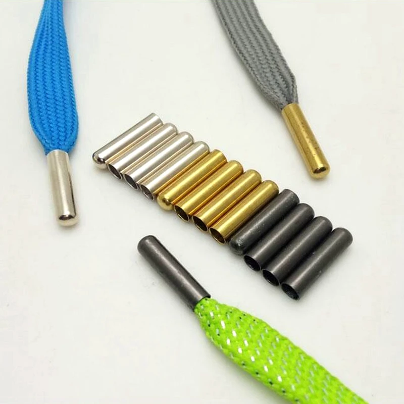 

Wholesale 20 x 4 mm cylinder Seamless Aglet Shoe Lace Ends Metal Tips for Drawstrings Hoodie