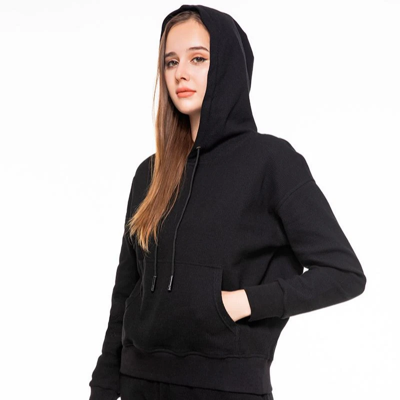 

Huayida Drop Shipping Hot Selling Women's Casual Long Sleeve Hoodies Set Blank White Women Hoodie Set, Color board