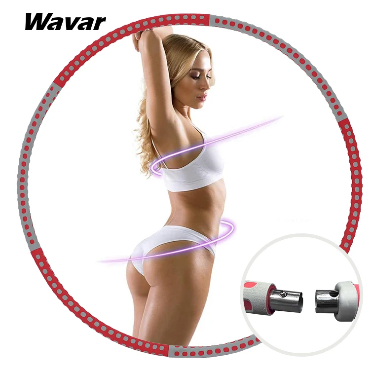 

Weighted Hula Exercise Hoop Adults Hula Fitness Hoop Ring Lose Weight Exercise Detachable Exercise Hoops, Customized