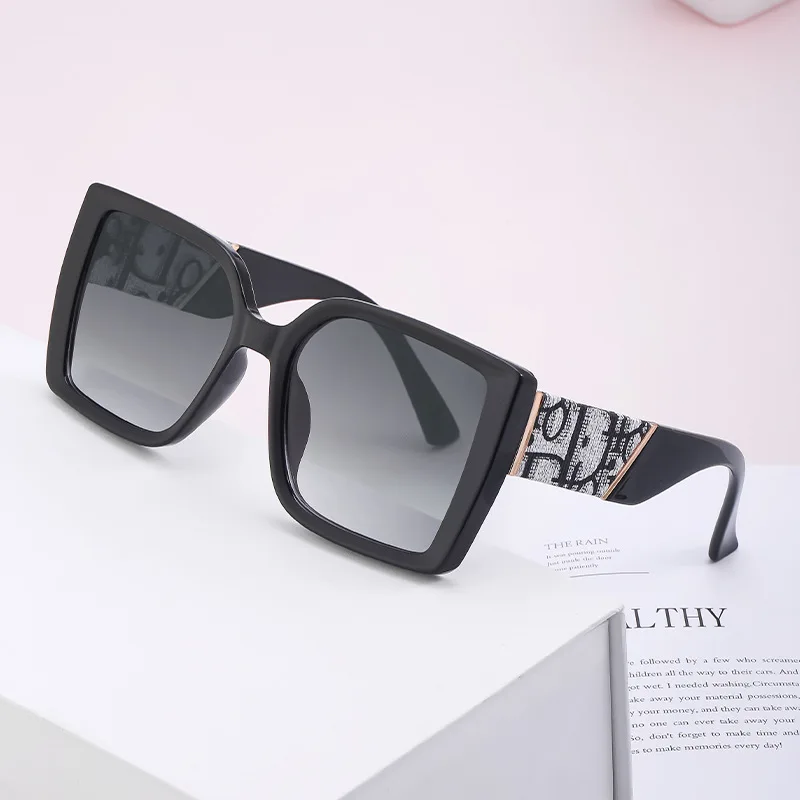 

2022 New Fashion Large Frame Sunglasses Ladies Sunglasses Women Square Sunglasses, Picture shows