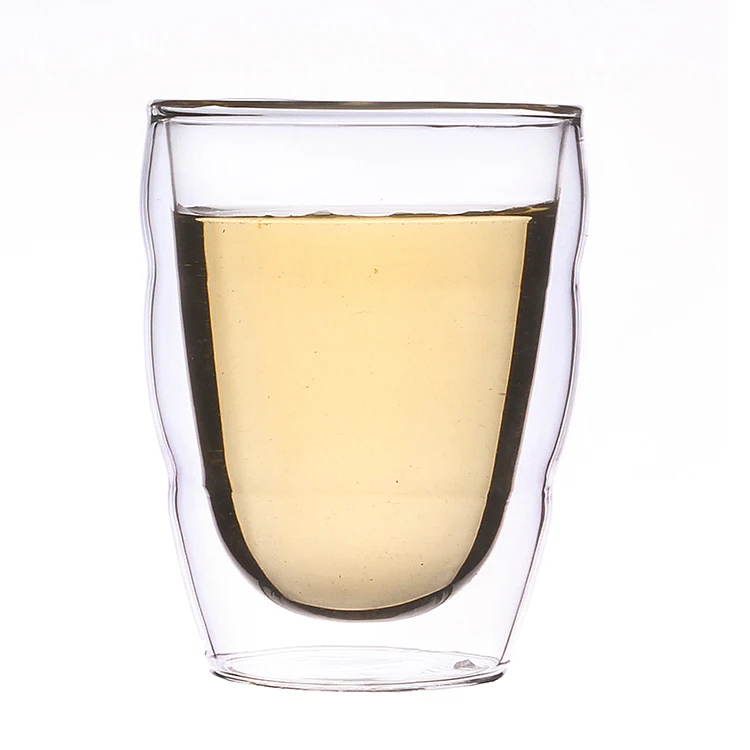 

Heat-insulated high borosilicate double wall glass cup juice glass cup, Transparent