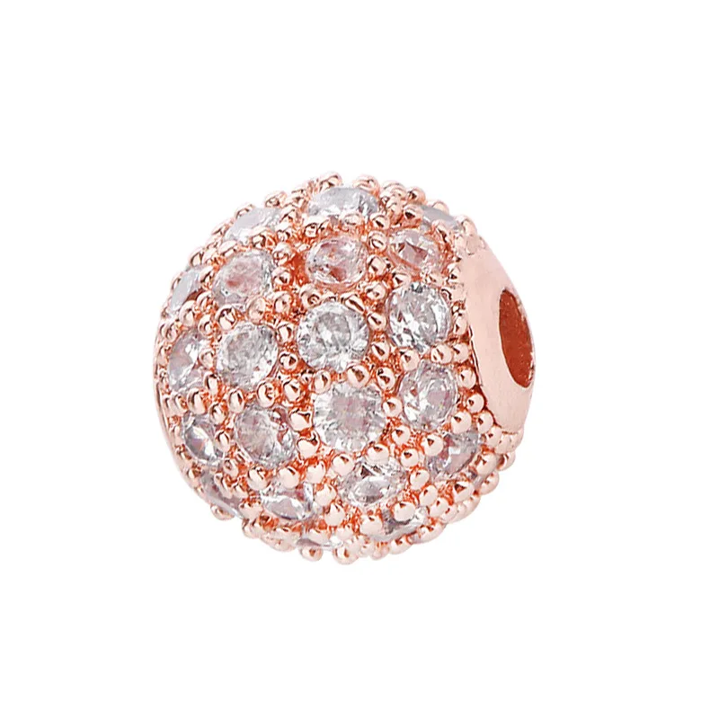 

8MM Rhinestone Copper Beads for Handmade Necklace Jewelry, 8colors