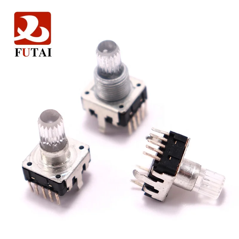 Led Ec12 Encoder 25mm 360 Degree Rotary Encoder With Push Button Switch ...