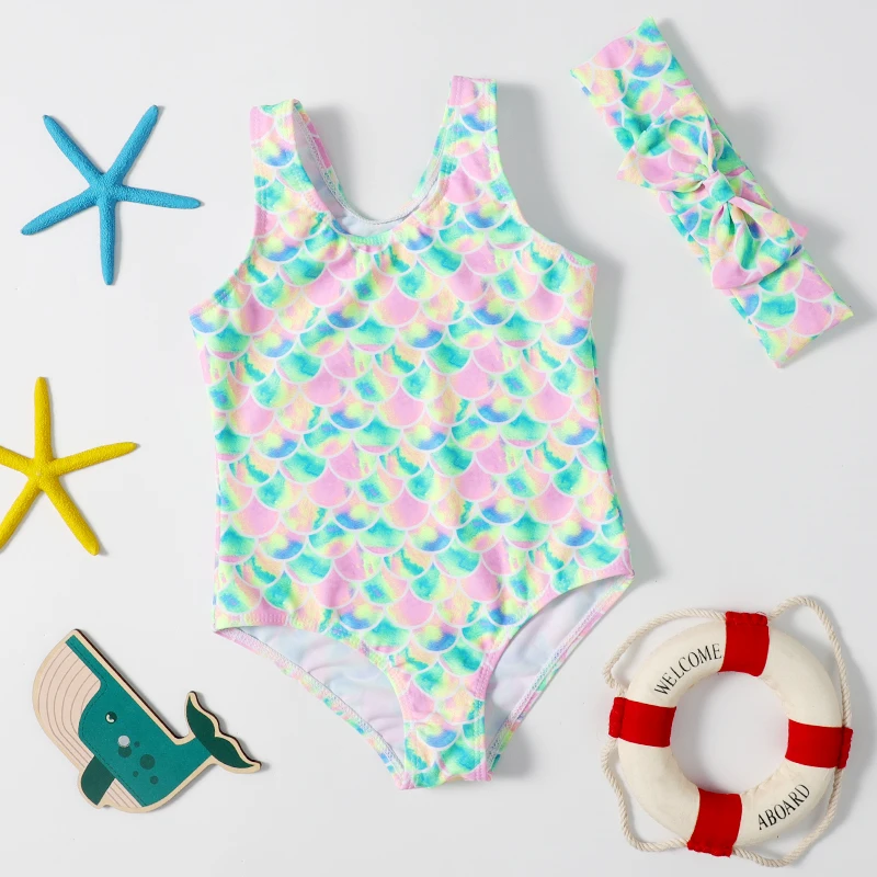 

New Fashion Hot Summer swimming suits for kids custom toddler bathing suit UPF50+ kid swimwear cotton