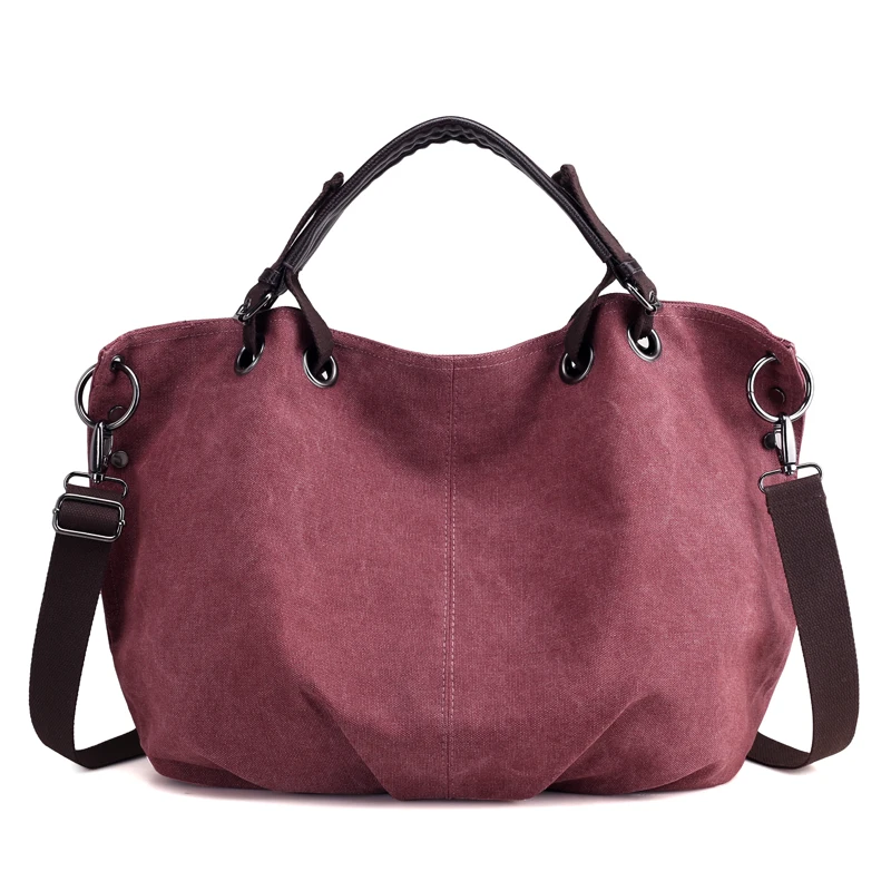 

High quality canvas hand bag fashion women handbags lady shoulder bag, Customized color
