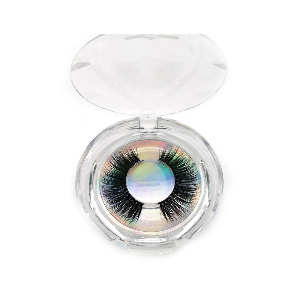 

3d mink false eyelashes eyelash vendor customized boxes, Black color