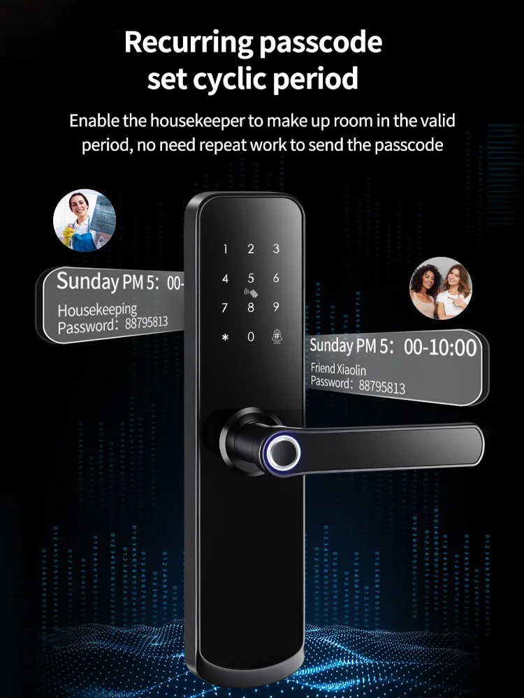 Amazon Hot Selling Ttlock App Automatic Electronic Biometric