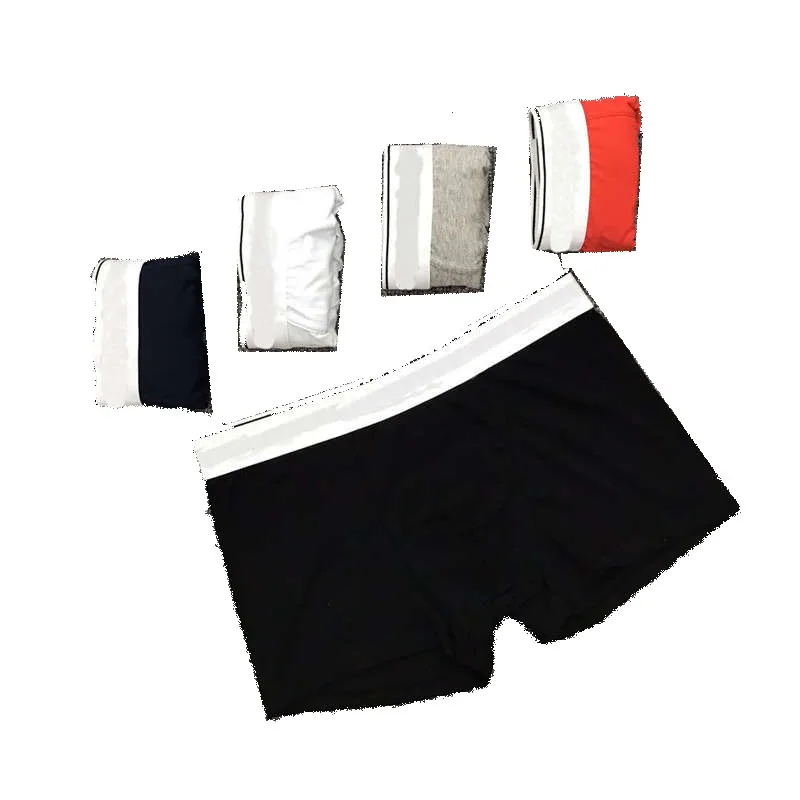 

Low MOQ Wholesale Letter Print Man Underwear Cotton Boxer Elastic Waistband Underwears Knitted Sport Men Boxers