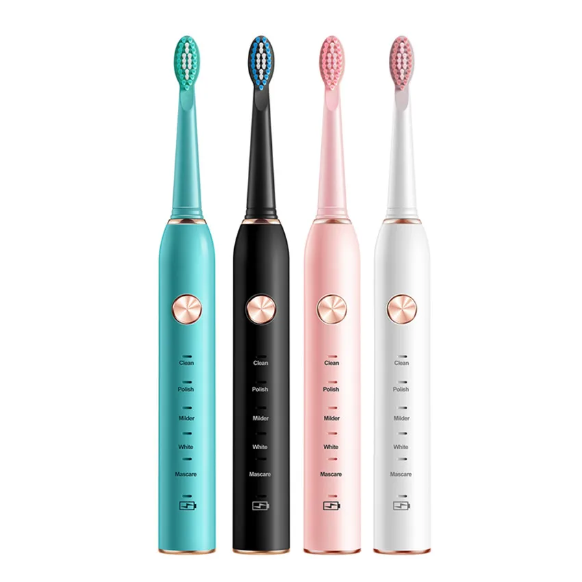 

Most New Updated Electric Toothbrush 6Pcs 10 Pcs 12Pcs Cute Electric Toothbrush Christmas, White/pink/green/black