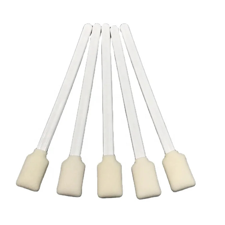 

Dust Free Industrial Use Suppliers Rectangle Cleanroom Foam Tip Cleaning Swab For Solvent Printer Print Head