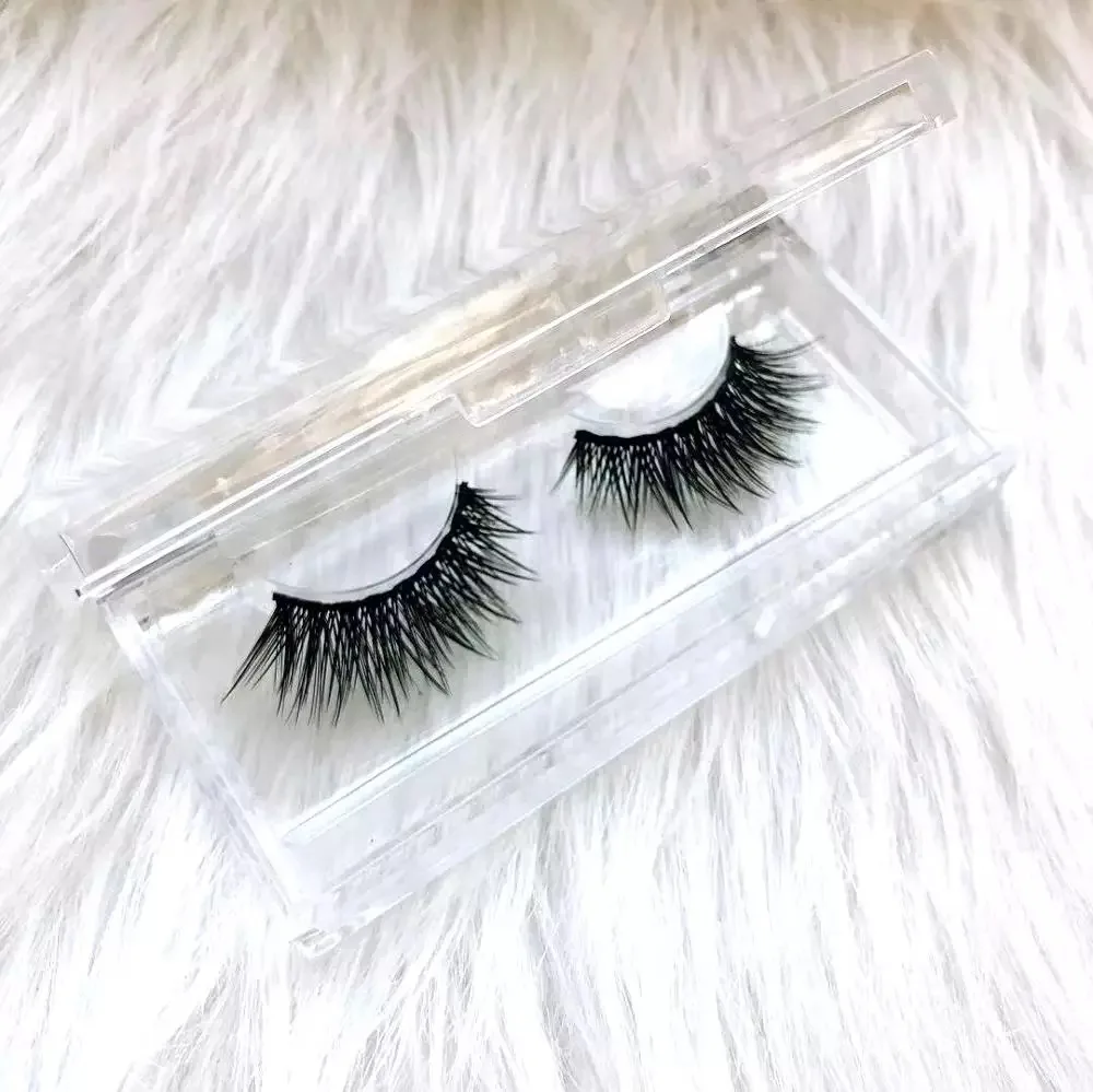 

Eyelashes Packaging Box Custom Private Label tray clear eyelash box packaging