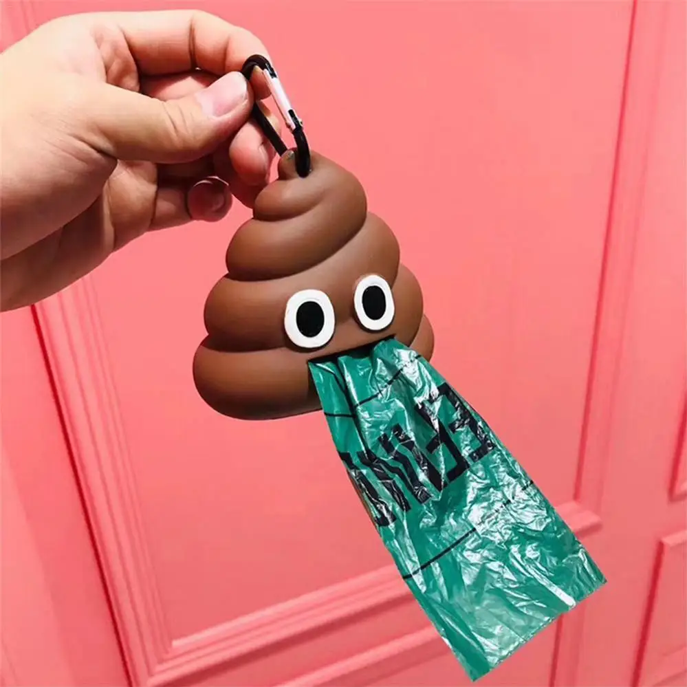 

Dog Poop Bag Holder Poop Bag Dispenser for Dog Waste Bags, Brown