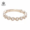Round Cut 5A CZ Wedding Engagement 14K Gold filled Band Ring