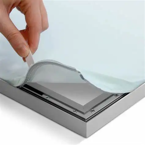 Clear rubber profile silicone strip for Light boxes Fabric graphic