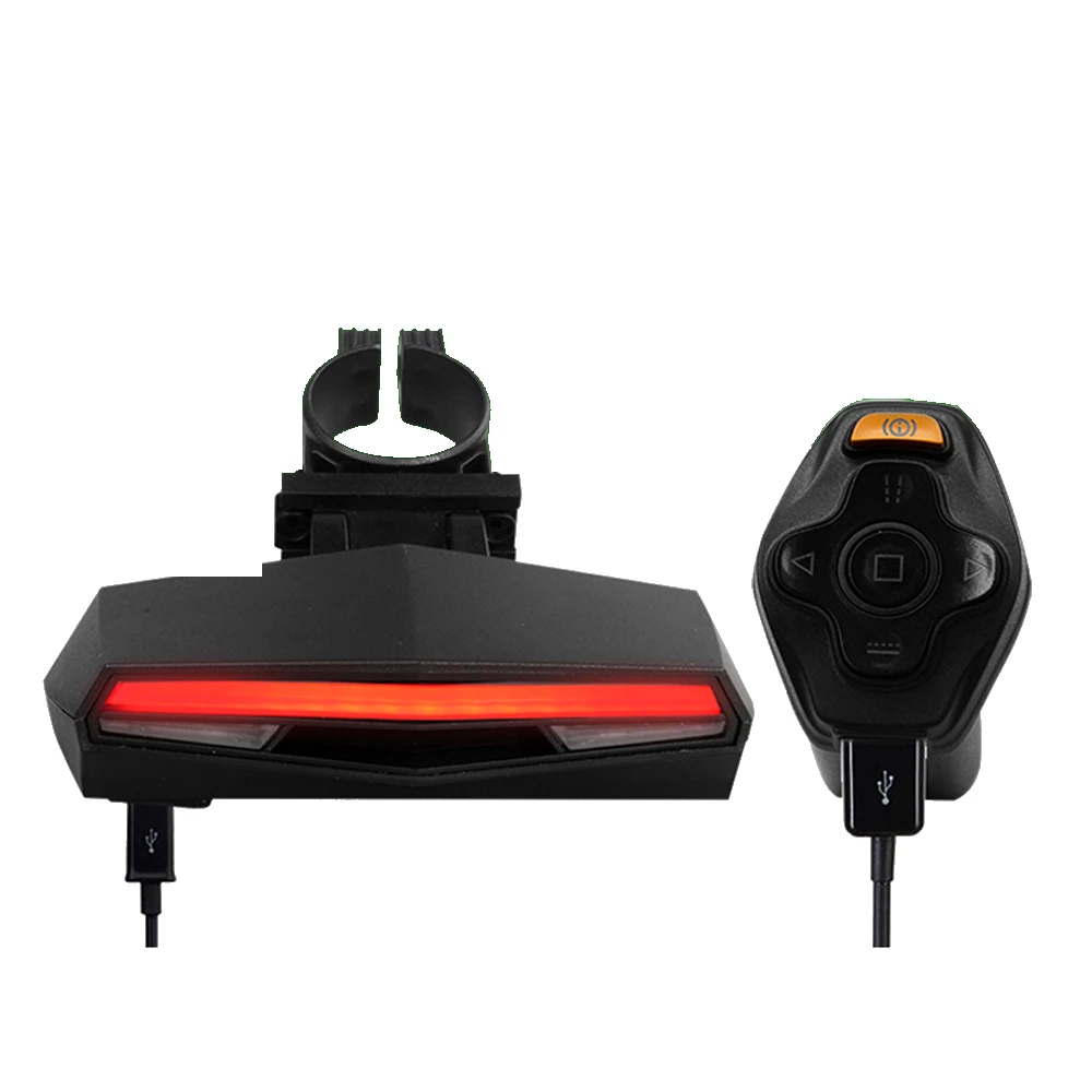 

Remote control bicycle turning rear laser usb rechargerear led light