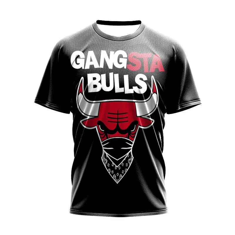 

basketball team design stock custom sublimation tee-shirts bulls tee