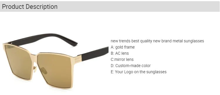 Eugenia quality square sunglasses for men top brand for decoration-3