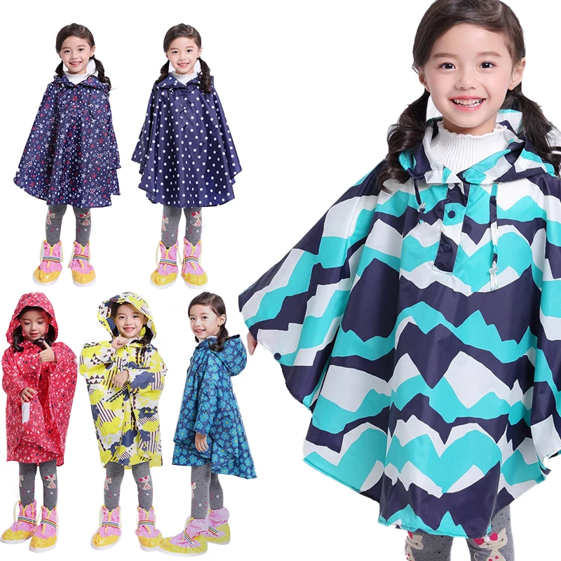 

Trench Coat Style Raincoat Children Cloak Type Rain Poncho for Kids Waterproof Rain Coat Yellow for Boy/Girl Breathable Rainwear, Picture