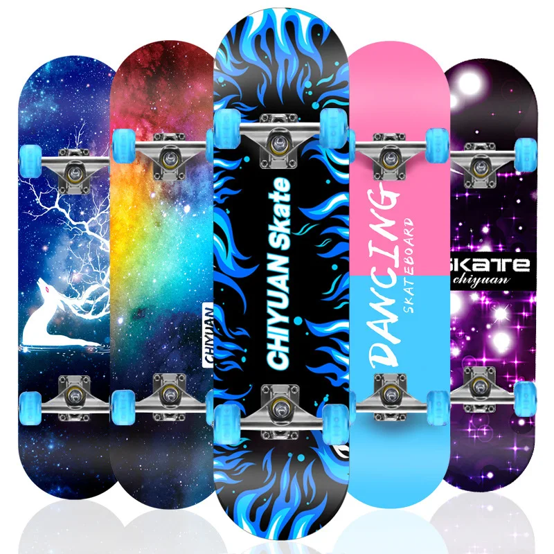 

Outdoor Sports factory price high quality skateboard deck multi-pattern wood skateboard, Colour