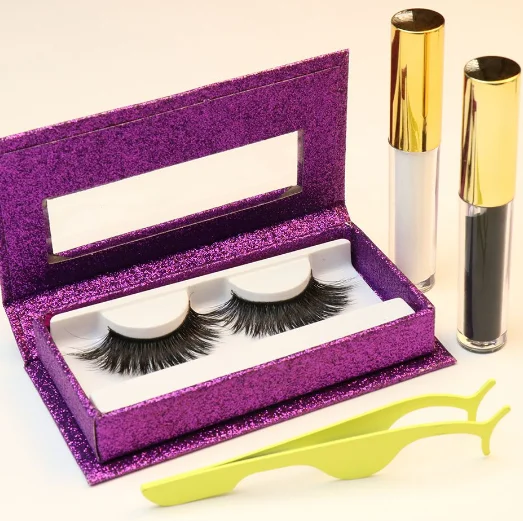 

Best lash supplier mink magnetic eyelashes lash wands mascara brushes magnetic mink eyelashes private label, Black