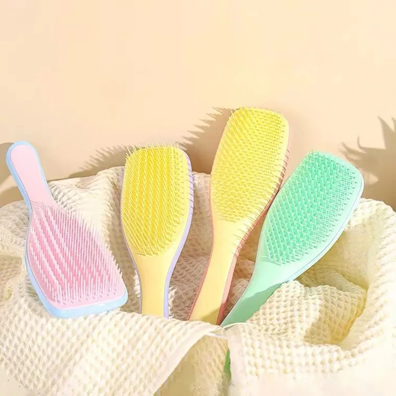 

Plastic Hairbrush Detangler Hairbrush Flexible Detangling Hair Brush And Comb