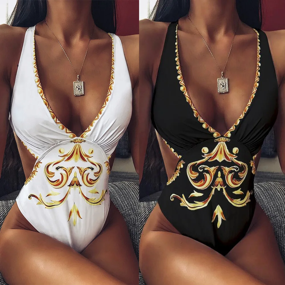 

2021 Luxury Bathing Suit One Piece Swimsuit Bulk Swimwear Manufacturer