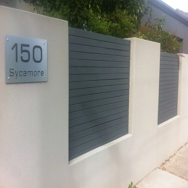 

Garden Aluminum Balcony Privacy Fence Profile Aluminium Horizontal Slat Fence, Customer's request