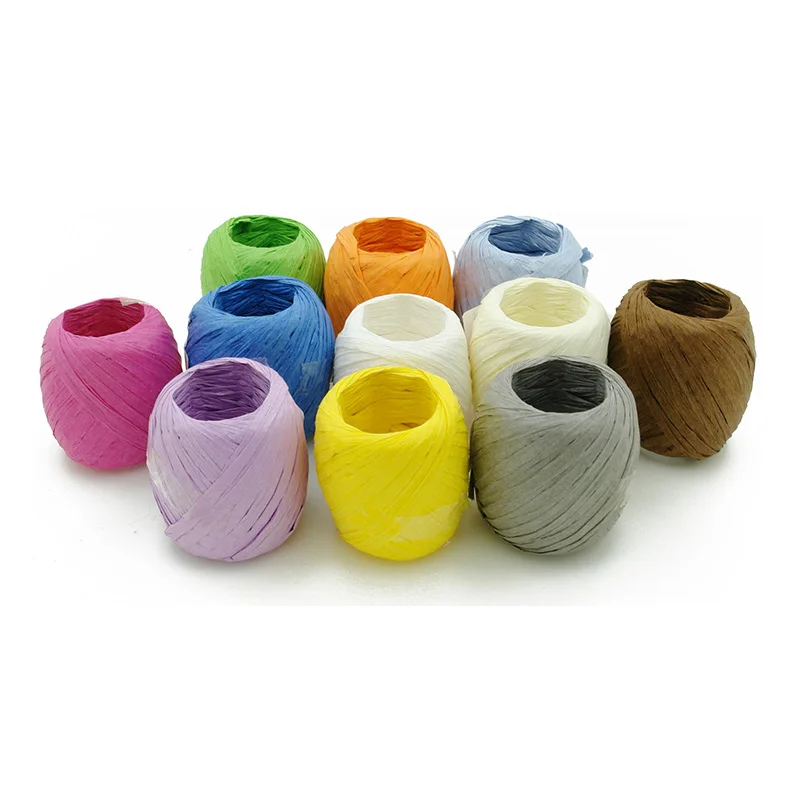 

Colorful and Fashion natural paper yarn 100% paper raffia yarn for knitting crochet