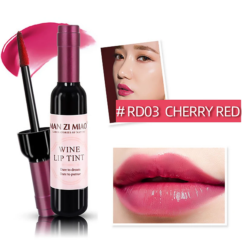 Romantic Bear 6 Colors Waterproof Red Wine Bottle Lip Tint Buy Red Wine Lip Tint,Waterproof