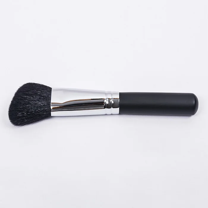 

Luxury natural black goat hair angled brush head makeup brush for blush contour brush