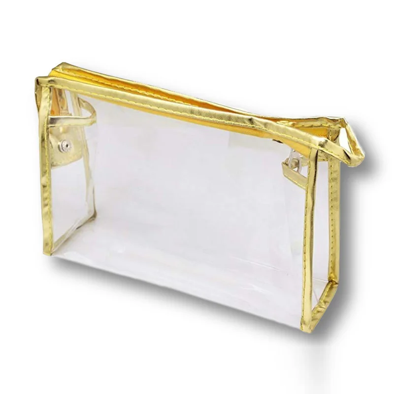 

Transparent Cosmetic Bag Women Travel Clear Cosmetic Pouch Custom Logo Makeup Bag Toiletry Bag, As photos