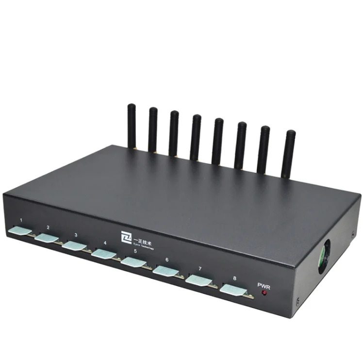 

8 port modem GSM bulk sms device smpp gsm sms modem with api, Black