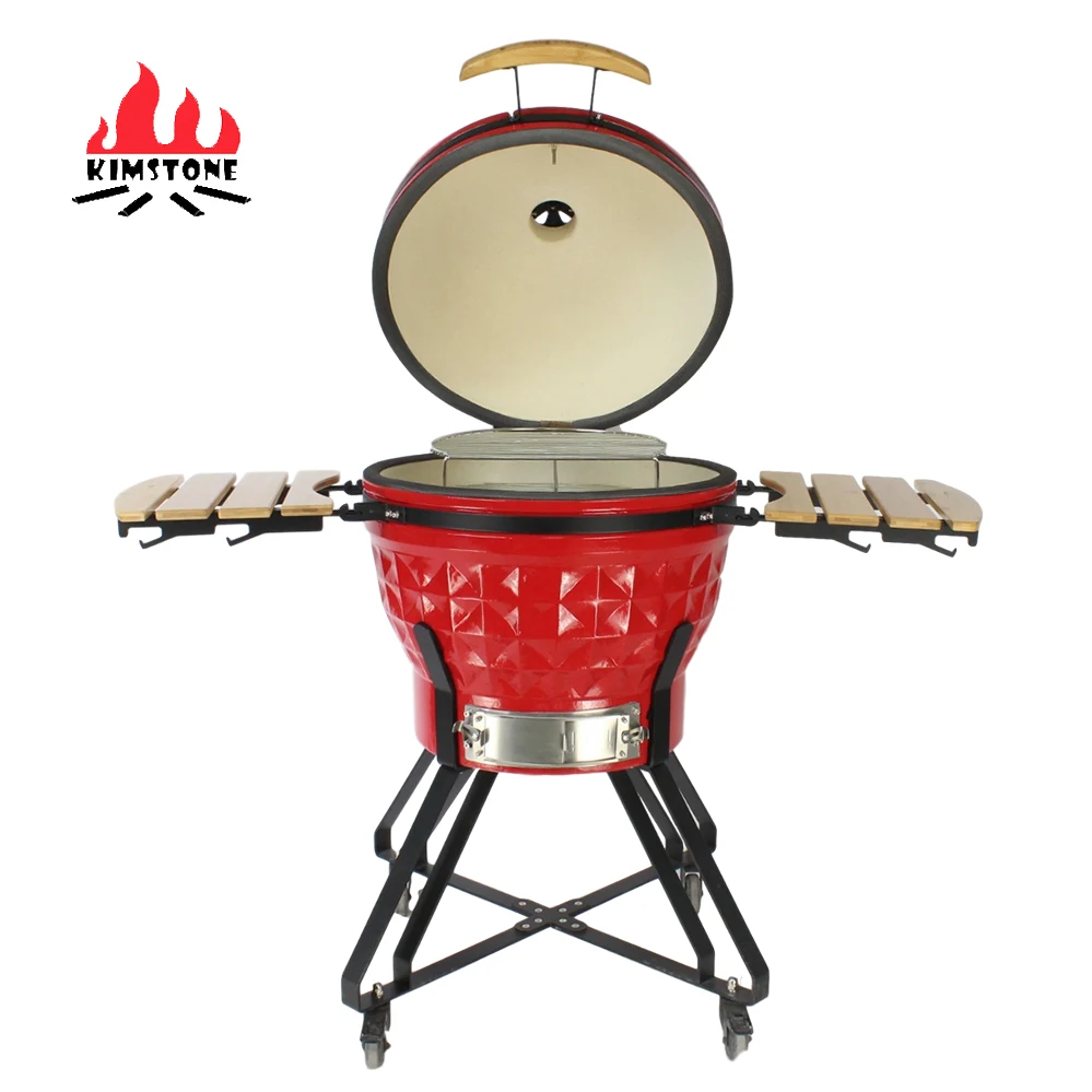 

New Design Komodo Grill Kamado Accessories Kamodo Bbq Grill 24ich Outdoor Fuijan Keramik Diamant Kamado Grill for Bbq Yixing, Any color