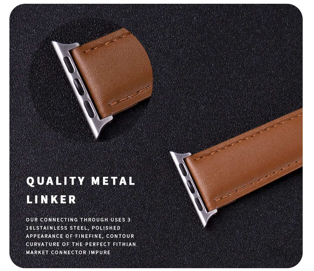 Adapter Connector For Apple Watch Band 42mm 38mm 44mm 49mm Stainless