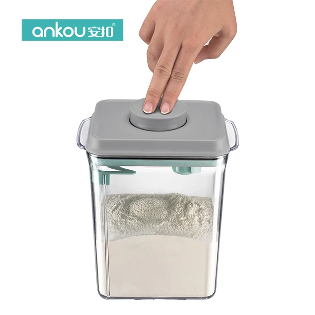 Hot Sales Kitchen Organizer Dry Durable Sealed Cans Clear Stackable Bpa-Free Pop up Airtight Food Storage & Container