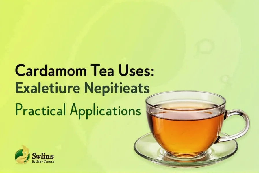 Step-by-step cardamom tea preparation showing crushing pods and steeping process
