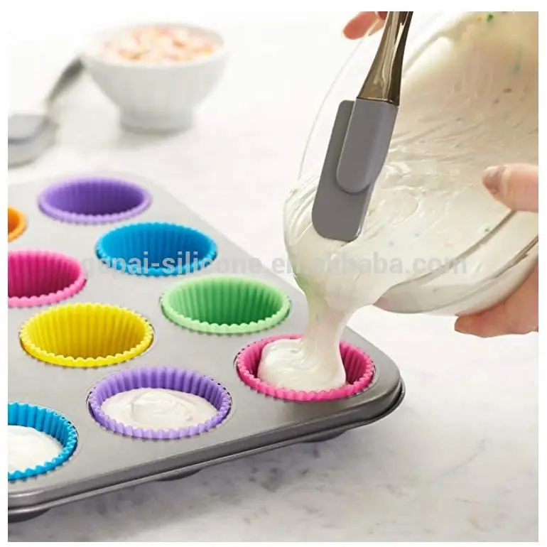 

BPA free silicone cupcake mold muffin baking cups