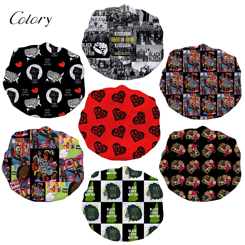 

Colory Satin Custom Desighner Bonnets Bonnet Logo, Customized color