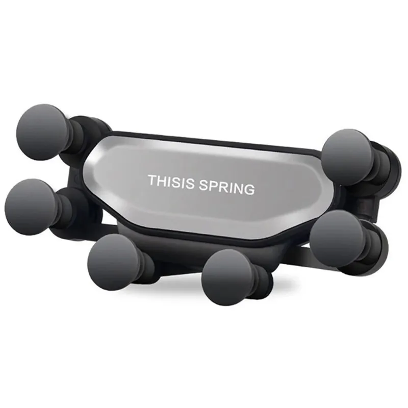 

Universal Gravity Car Air Vent Clip Mount Holder GPS Stand For Mobile Phone, Black, silver, red