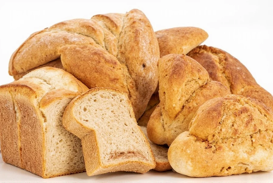 Assortment of bread types suitable for Cinnamon Toast Crunch toast preparations