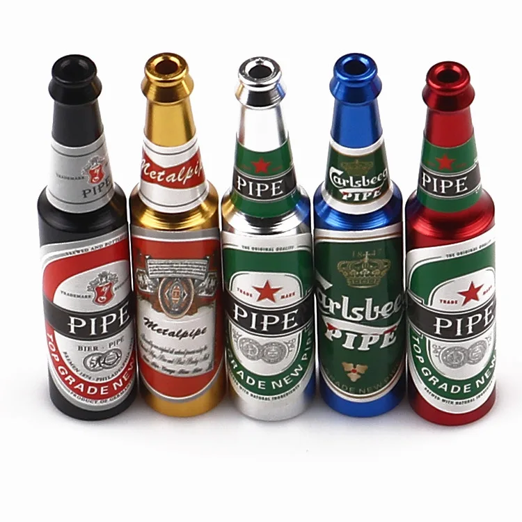 

Ready To Ship Cheap Detachable Mini Portable 69mm Beer Bottle Shape Small Smoking Pipe