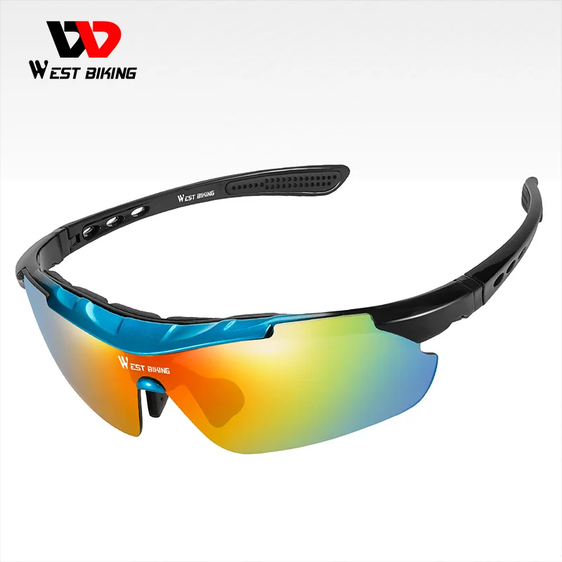 

WEST BIKING Polarized Bike Glasses Bicycle Outdoor Eyewear Sunglasses Ciclismo Bike Goggles 5 Lens Outdoor Sport Cycling Glasses