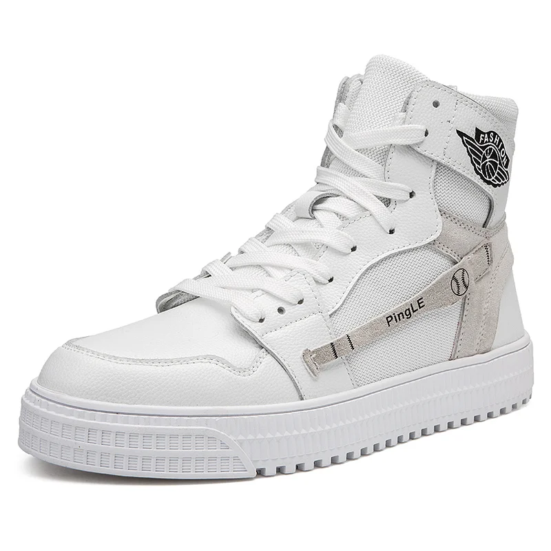 
Men school Casual Skateboarding Shoes High Top Sneakers Sports Mens Outdoor Breathable Walking Shoes Street Boots Chaussure 