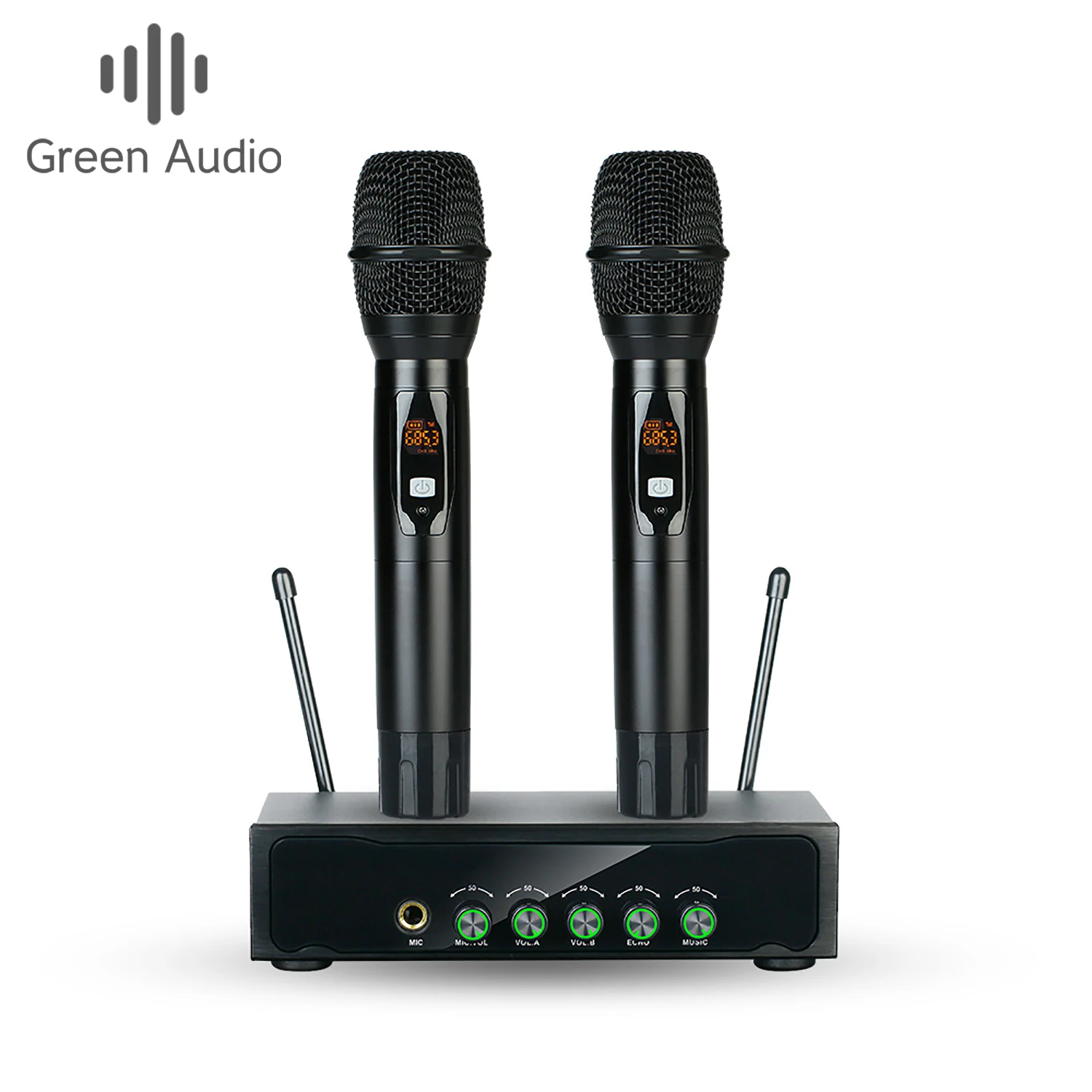 

GAW-KD200 Professional UHF Karaoke Wireless Microphone With Echo Music Volume Adjustment For Stage Performance