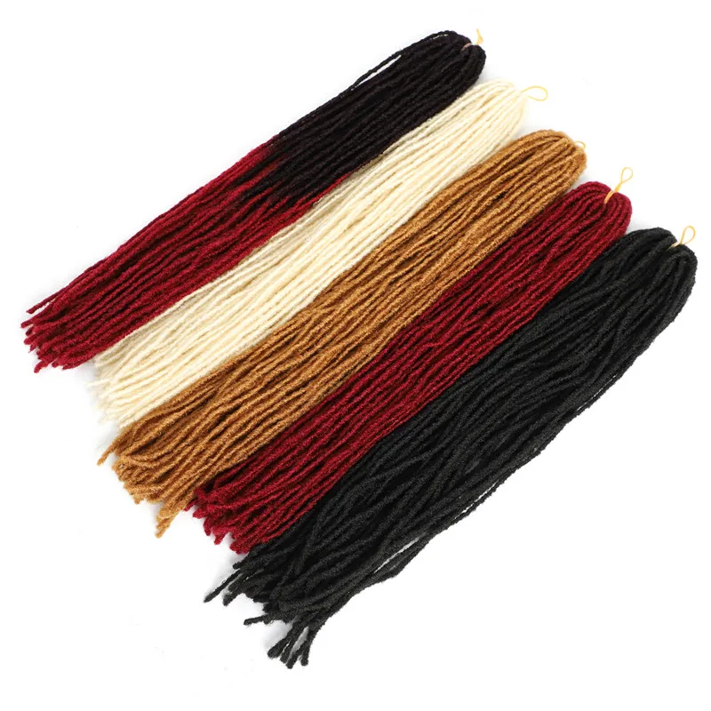 Micro Faux Locs Straight Space Locs Hair Extension Light and Soft ...