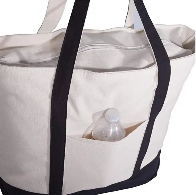 wholesale customized reusable cotton tote shopping bag heavy